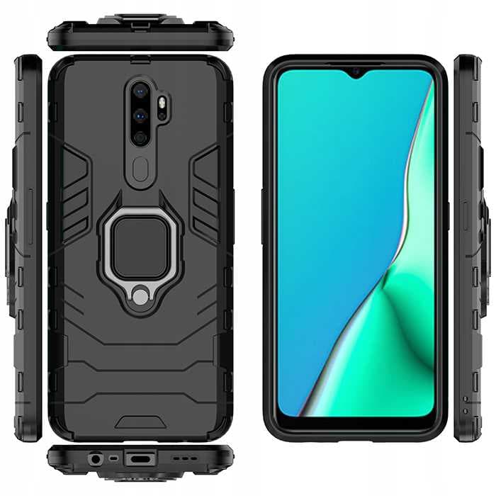 Spacecase X-Ring Oppo A5/A9 2020 Czarny