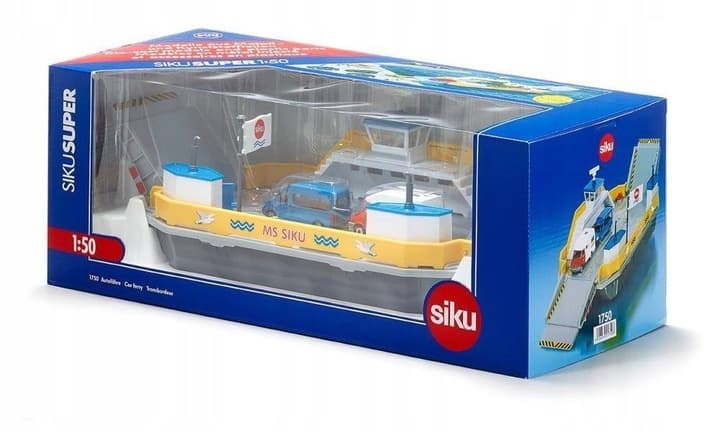 SIKU 1750 SUPER DUŻY PROM +2 AUTA model statek