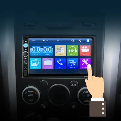 RADIO SAMOCHODOWE BLUETOOTH 2DIN USB DOTYK