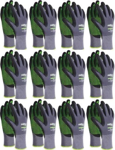 STALCO RĘKAWICE NITRILE FLEX DOTS rozm. 8 / 12PAR