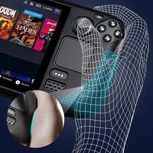 ETUI PANCERNE DO STEAM DECK SILIKONOWE + SZKŁO