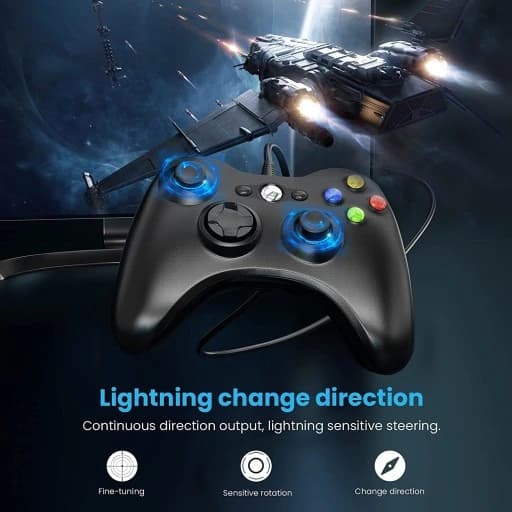 GAMEPAD PAD do XBOX 360 PC KONSOLI USB DUAL SHOCK