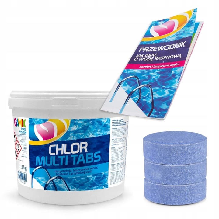 CHLOR MULTI TABLETKI DO BASENU BLUE WATER 10W1