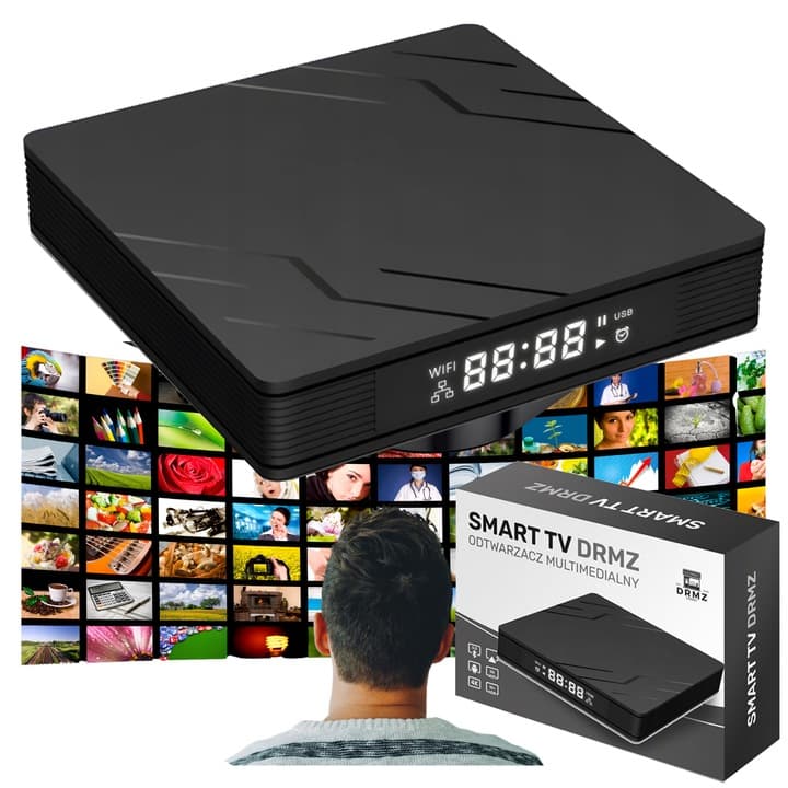 SMART BOX TV 4K 8K ANDROID TV 13 WIFI 6 BLUETOOTH 5 PRZYSTAWKA